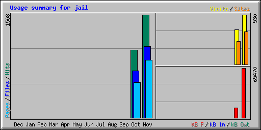 Usage summary for jail